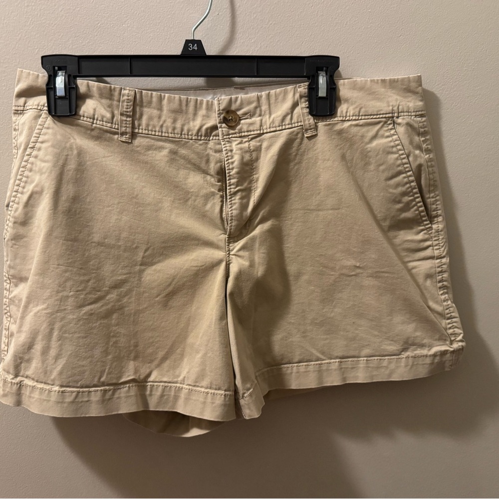 Old Navy Tan Bermuda Shorts Classic Cotton Blend